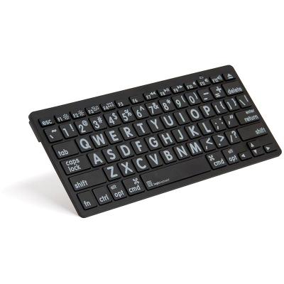 XL PRINT - White on Black Bluetooth Mini Keyboard